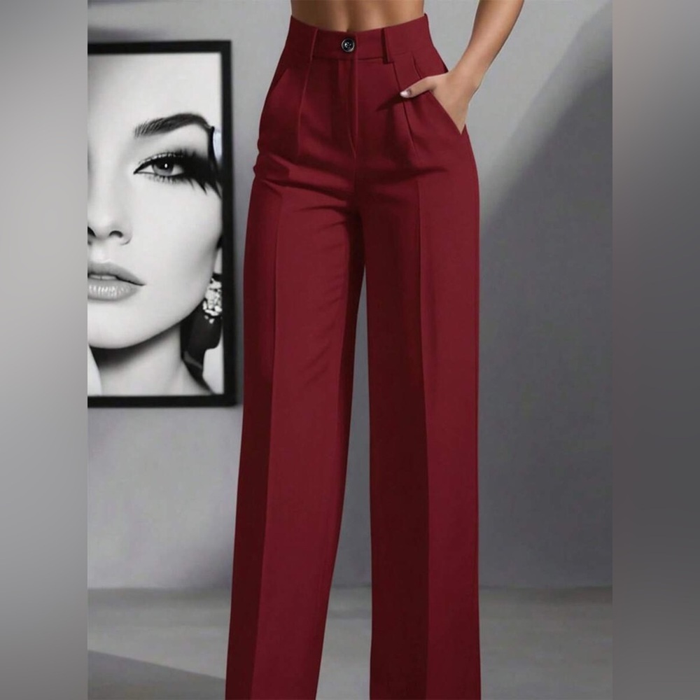 High-Waisted Wide Leg Pants - Picture 7 of 14
